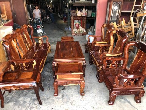 Bàn ghế gỗ cẩm Lai