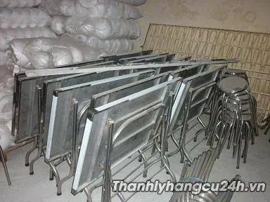 Thanh lý bàn ghế inox cũ - Thanh lý bàn ghế inox cũ