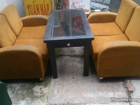Thanh lý bàn ghế sofa cam - Thanh lý bàn ghế sofa cam
