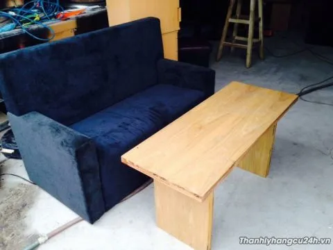 thanh lý bộ ghế sofa 1 bàn 1 ghế