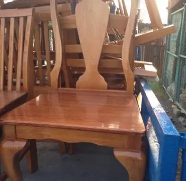 bàn ghế ăn gia đình gỗ