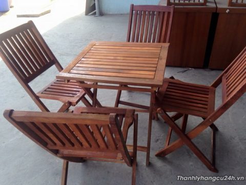 Thanh lý bàn ghế cafe gỗ xếp - Thanh lý bàn ghế cafe gỗ xếp