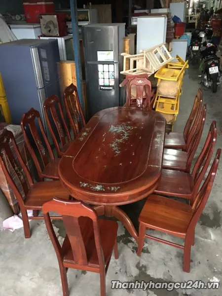thanh lý bàn ăn 10 ghế