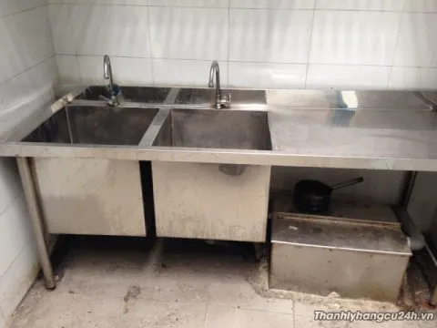 chậu rửa bát hai hộc