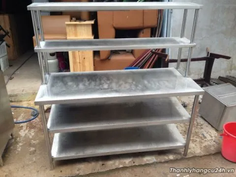 Thanh lý bàn sơ chế 5 tầng