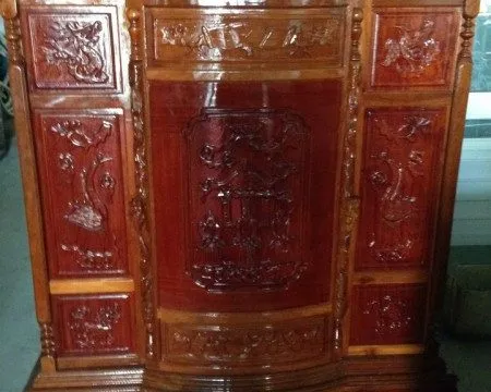 tủ thờ gỗ căm xe