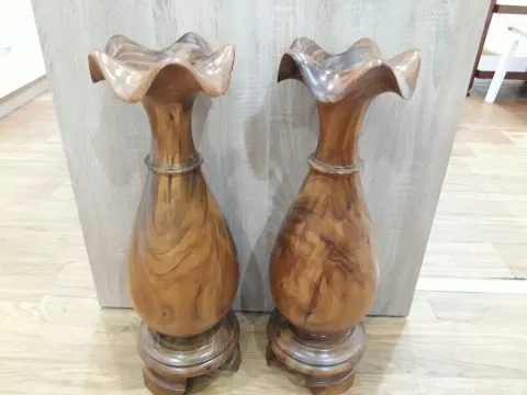 cặp lộc bình gỗ