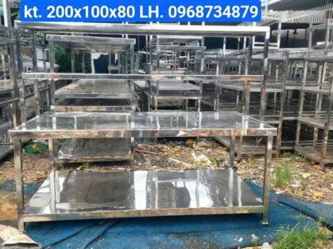 Thanh lý bàn sơ chế inox 304