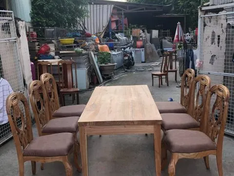 Thanh lý bàn ăn 6 ghế vip