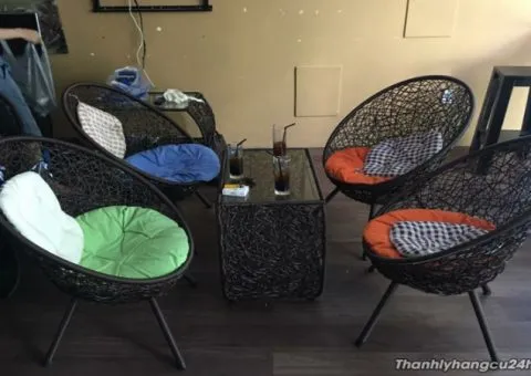 Bàn ghế quán cafe thanh lý