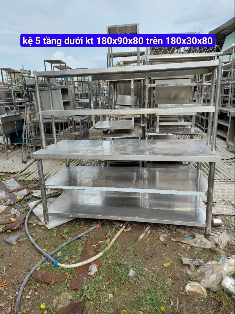 thanh lý bàn sơ chế nhà hàng inox304