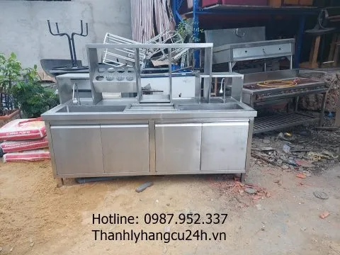 Thanh lý quầy trà sữa inox 304