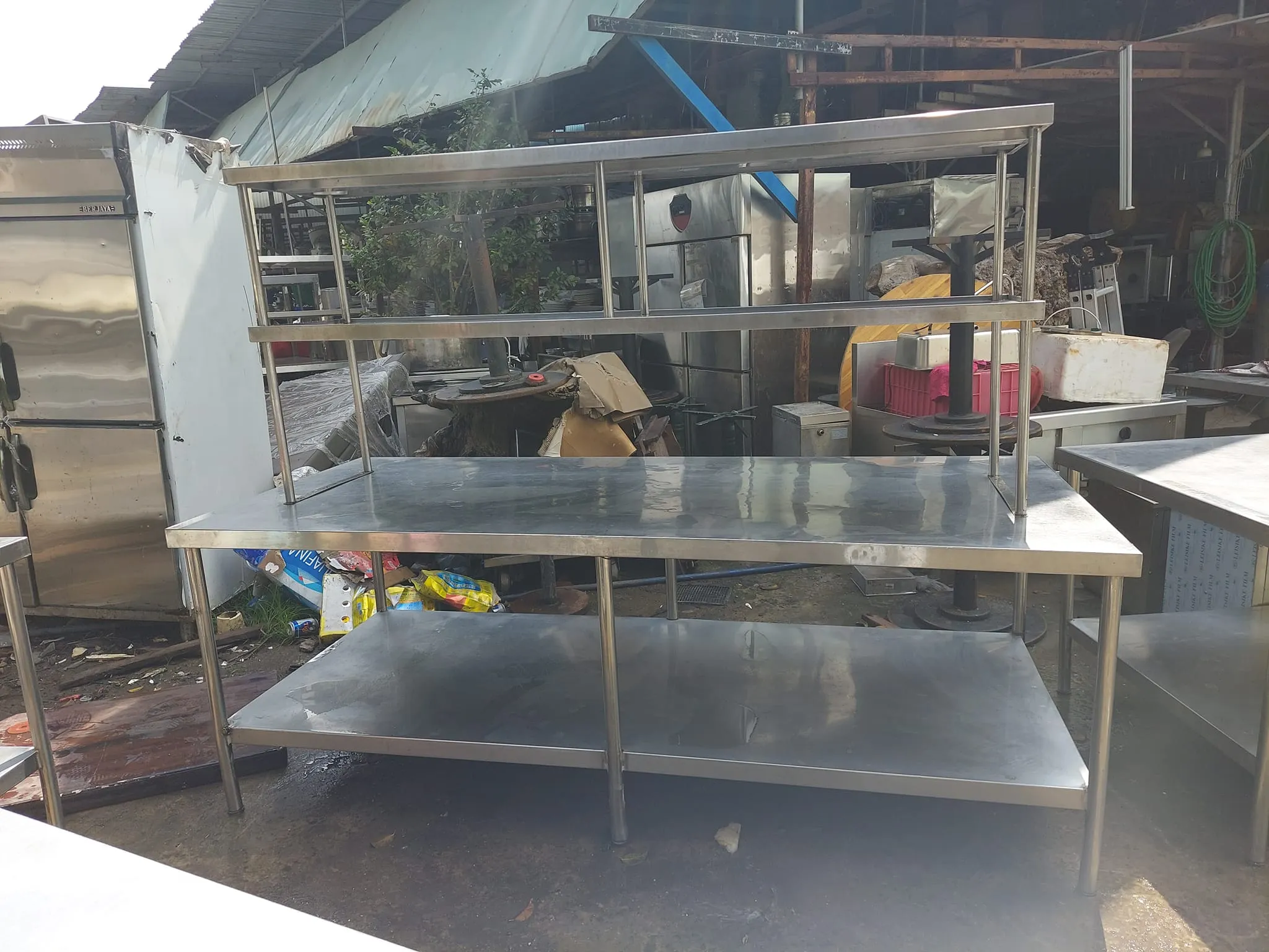 Thanh lý bàn sơ chế 220x100