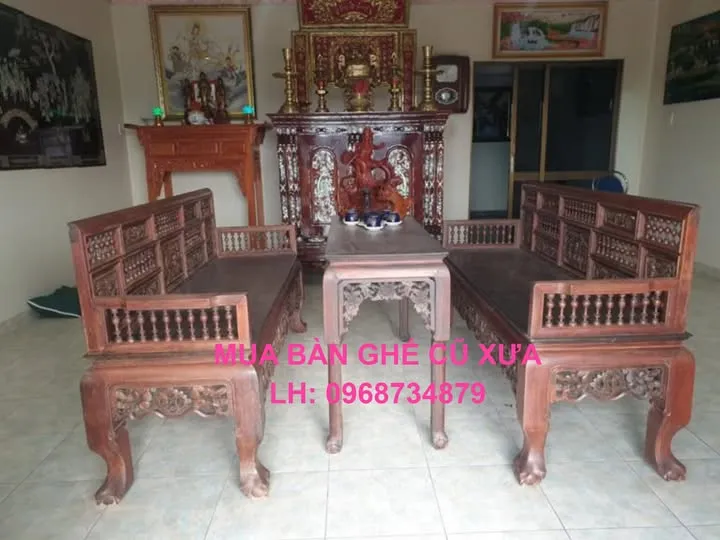 Thu mua bàn ghế trường kỷ cũ xưa