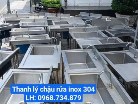 Thanh lý chậu rửa inox 304